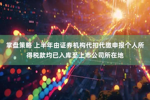 掌盘策略 上半年由证券机构代扣代缴申报个人所得税款均已入库至上市公司所在地