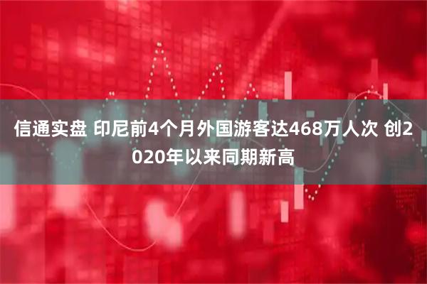 信通实盘 印尼前4个月外国游客达468万人次 创2020年以来同期新高